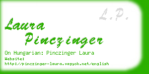 laura pinczinger business card